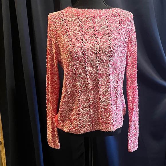 Miracle Coral Knit Crew Neck Sweater - Picture 1 of 9